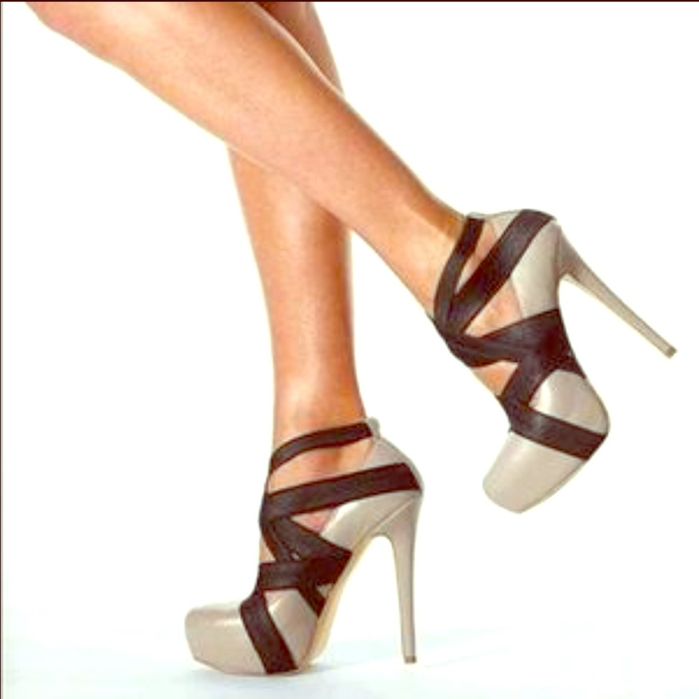 Colin Stuart scrappy platform heels